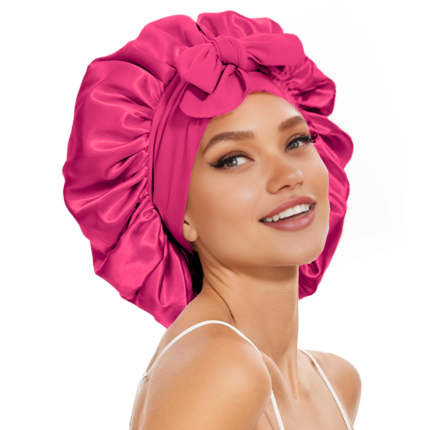 Satin Bonnet - Fuchsia